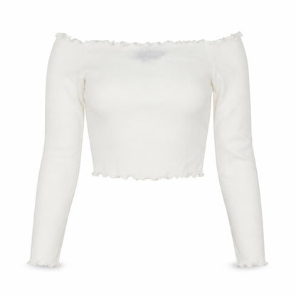 Womens UK Size 6 PRETTYLITTLETHING White Basic Blouse