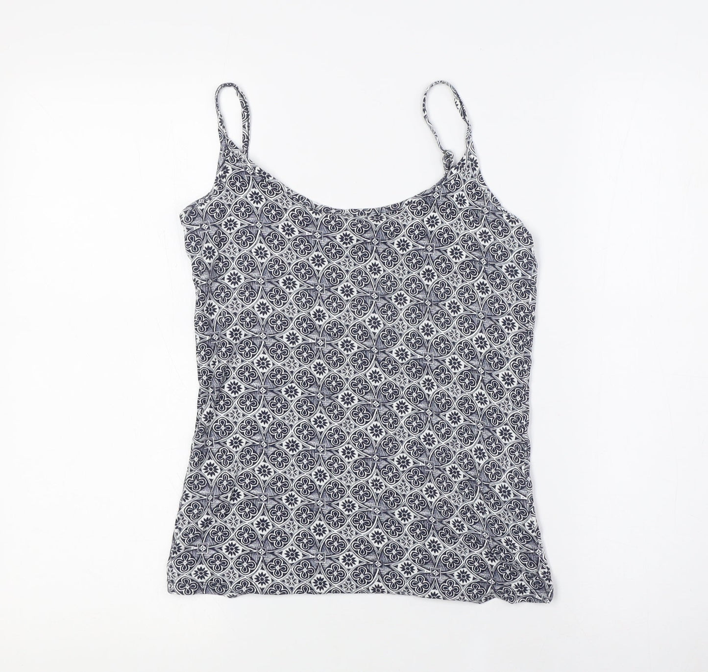 Womens UK Size 10 M&Co Blue Camisole Blouse