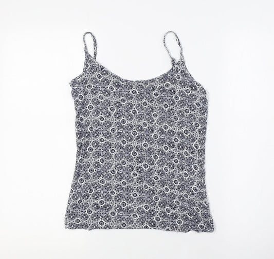 Womens UK Size 10 M&Co Blue Camisole Blouse