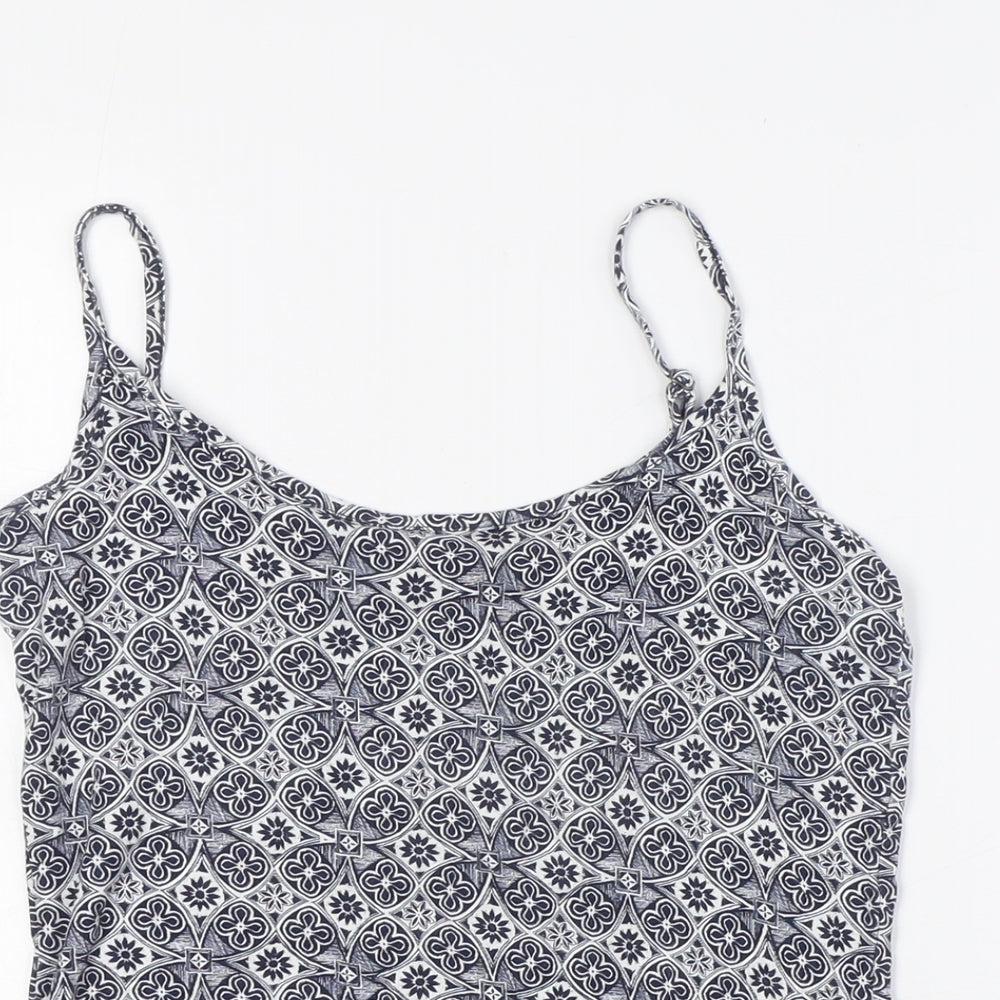 Womens UK Size 10 M&Co Blue Camisole Blouse