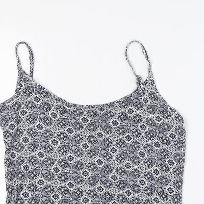 Womens UK Size 10 M&Co Blue Camisole Blouse