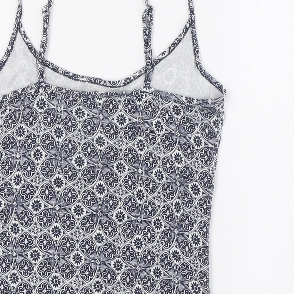 Womens UK Size 10 M&Co Blue Camisole Blouse