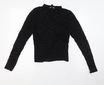 Womens UK Size 8 New Look Black Basic T-Shirt