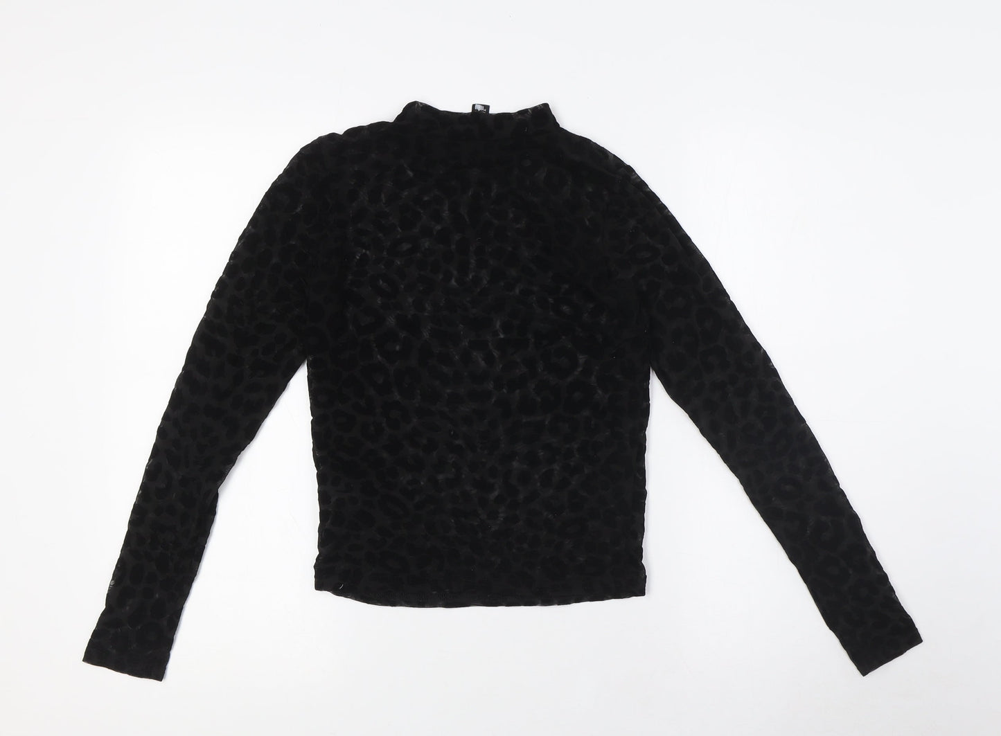 Womens UK Size 8 New Look Black Basic T-Shirt