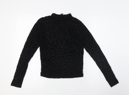 Womens UK Size 8 New Look Black Basic T-Shirt