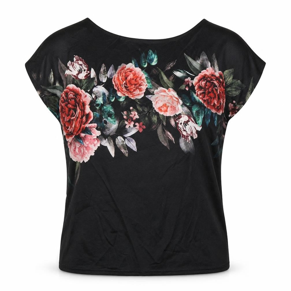 Womens UK Size 10 Marks and Spencer Black Basic T-Shirt
