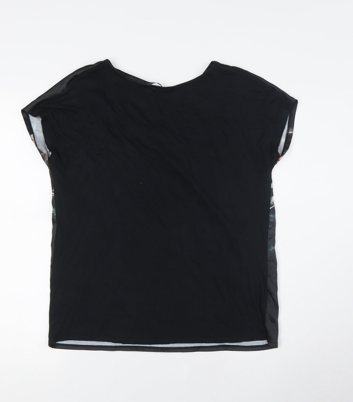 Womens UK Size 10 Marks and Spencer Black Basic T-Shirt