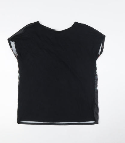 Womens UK Size 10 Marks and Spencer Black Basic T-Shirt