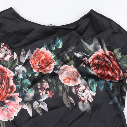 Womens UK Size 10 Marks and Spencer Black Basic T-Shirt