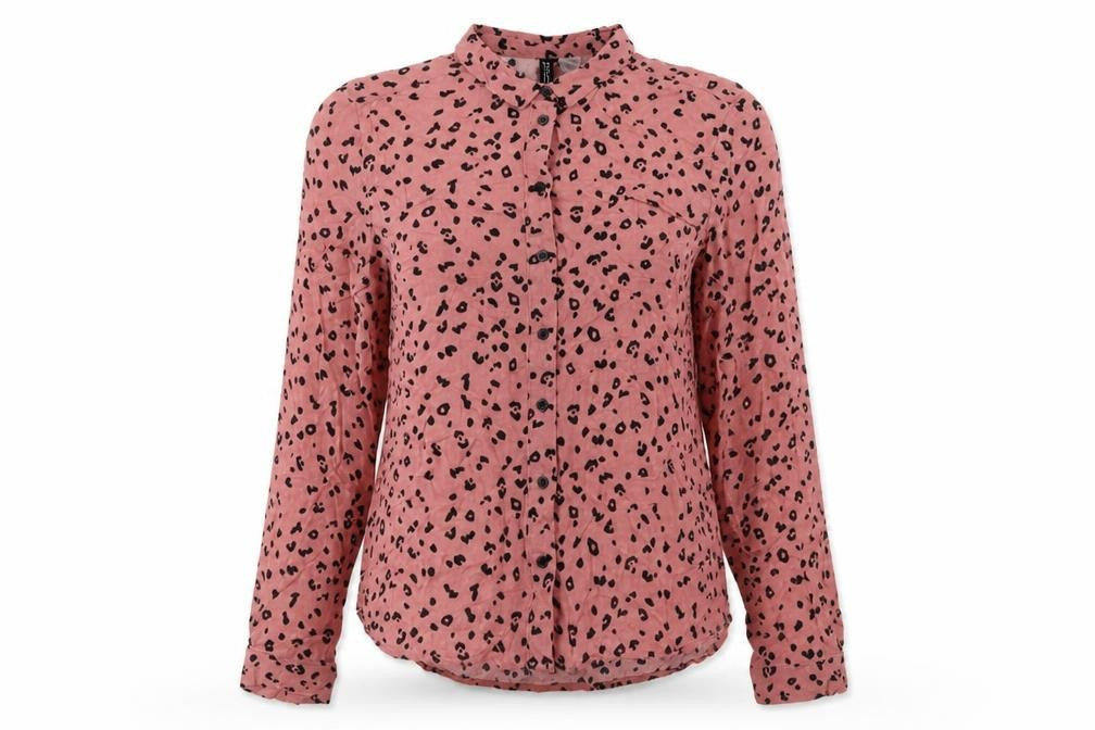 Womens UK Size 4 Divided by H&M Pink Basic Button-Up