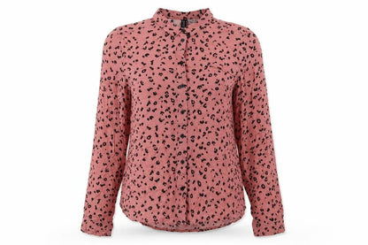 Womens UK Size 4 Divided by H&M Pink Basic Button-Up