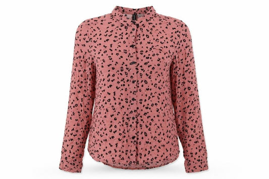Womens UK Size 4 Divided by H&M Pink Basic Button-Up