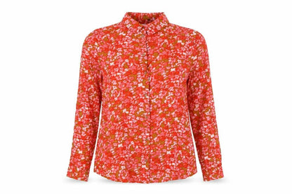 Womens UK Size 6 ICHI Multicoloured Basic Button-Up