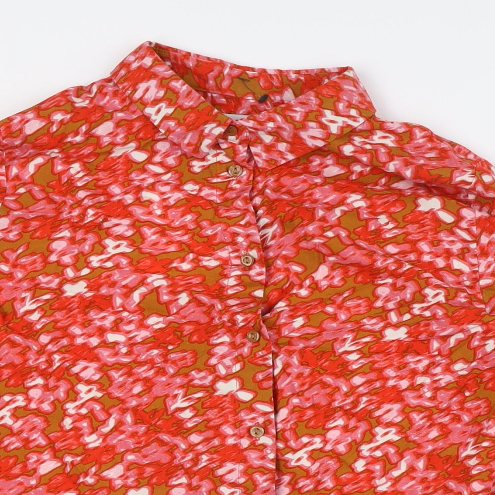 Womens UK Size 6 ICHI Multicoloured Basic Button-Up