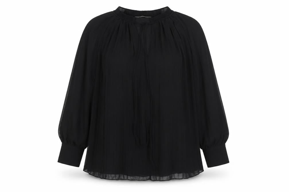 Womens UK Size XL H&M Black Basic Blouse