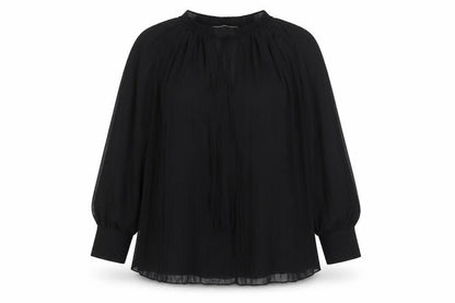 Womens UK Size XL H&M Black Basic Blouse