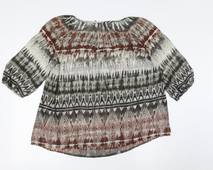 Womens UK Size M Monsoon Multicoloured Basic Blouse