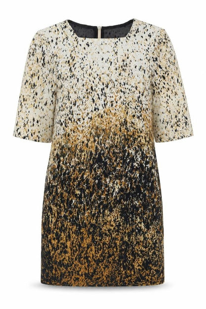 Zara Womens Multicoloured Polyester A-Line Size M Round Neck Zip