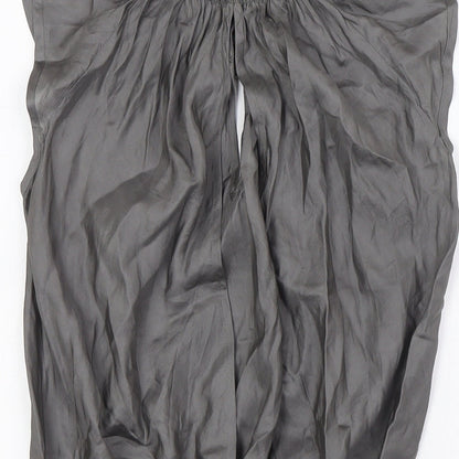 Womens UK Size 8 Topshop Grey Basic Blouse