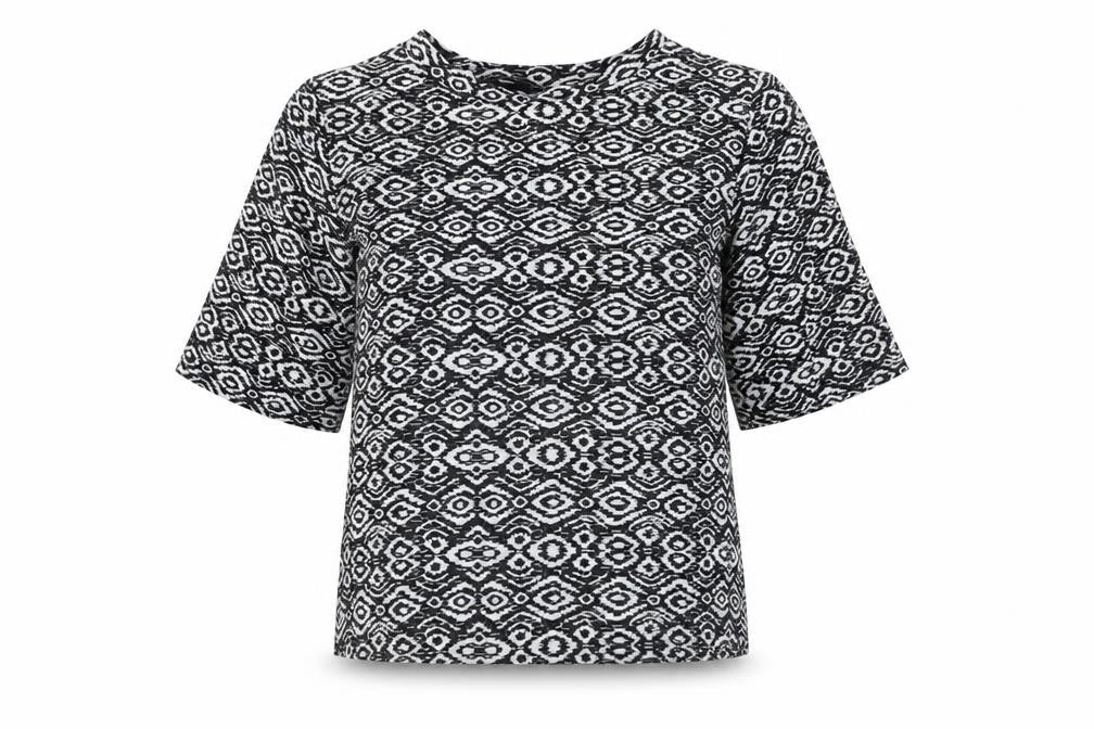 Womens UK Size 10 New Look Black Basic Button-Up
