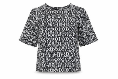 Womens UK Size 10 New Look Black Basic Button-Up