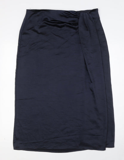 Womens UK Size 14 QED London A-Line Satin Skirt