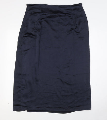 Womens UK Size 14 QED London A-Line Satin Skirt