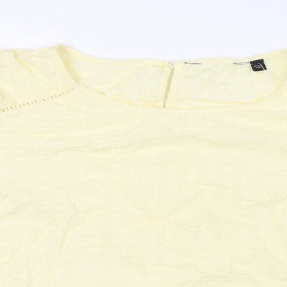 Womens UK Size 18 Dorothy Perkins Yellow Basic Blouse
