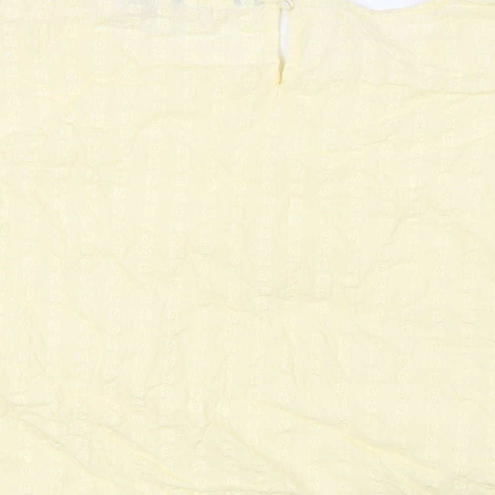 Womens UK Size 18 Dorothy Perkins Yellow Basic Blouse