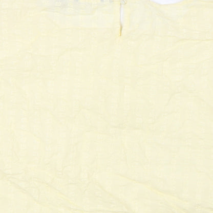 Womens UK Size 18 Dorothy Perkins Yellow Basic Blouse