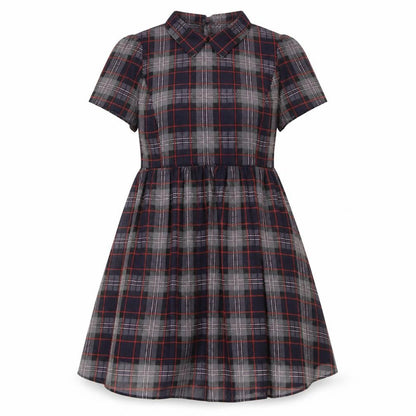 Henay Holland Womens Multicoloured Polyester A-Line Size 14 Collared Button - Sheer