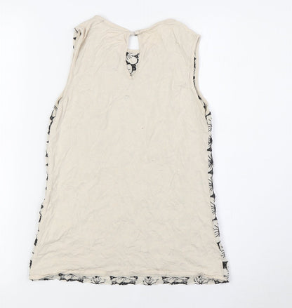 Womens UK Size XS Oasis Beige Basic Blouse