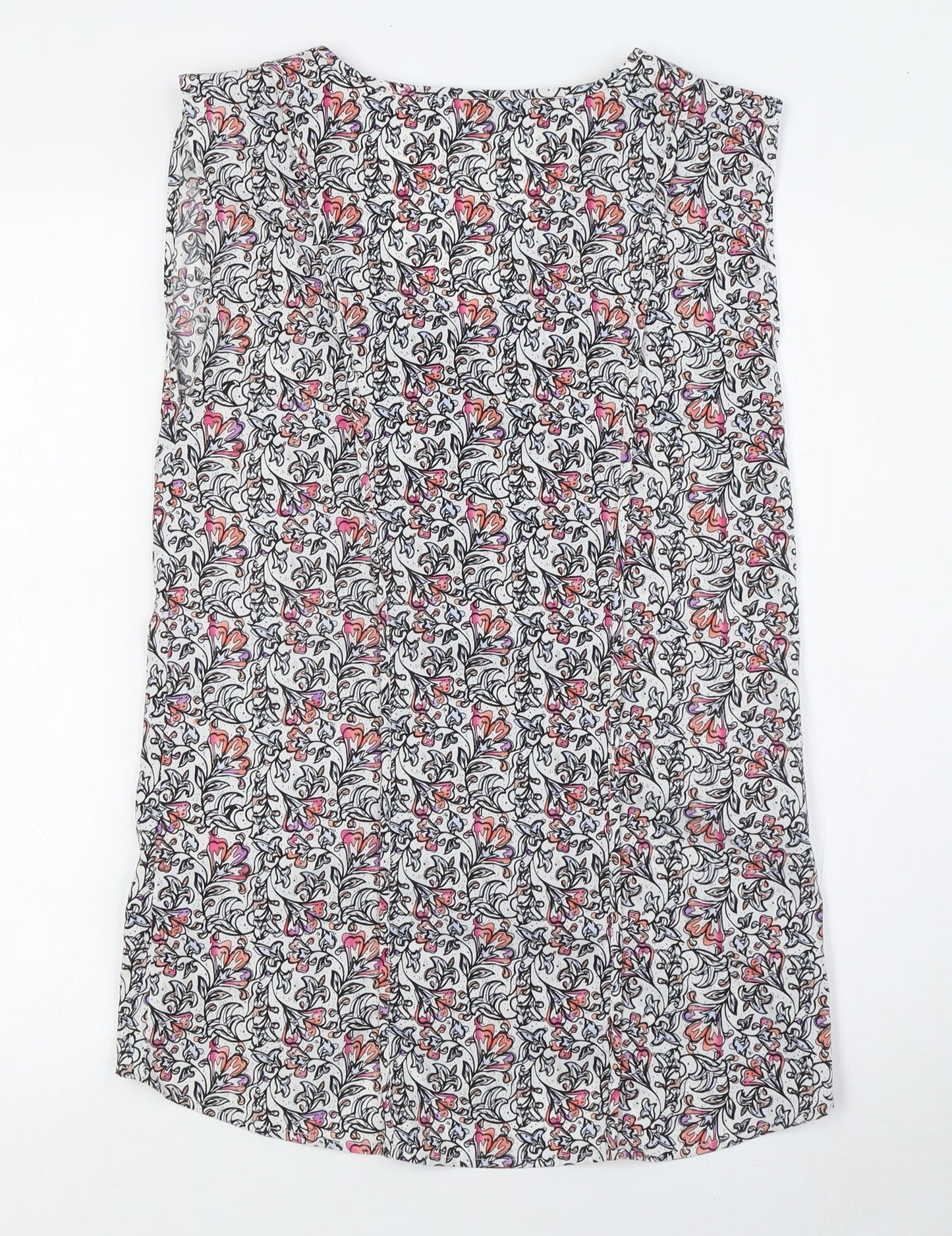 Womens UK Size 8 Warehouse Multicoloured Basic Blouse