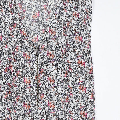 Womens UK Size 8 Warehouse Multicoloured Basic Blouse