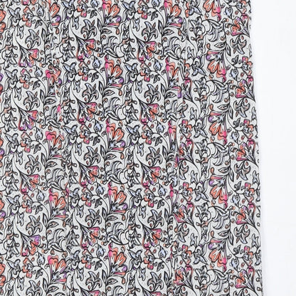 Womens UK Size 8 Warehouse Multicoloured Basic Blouse