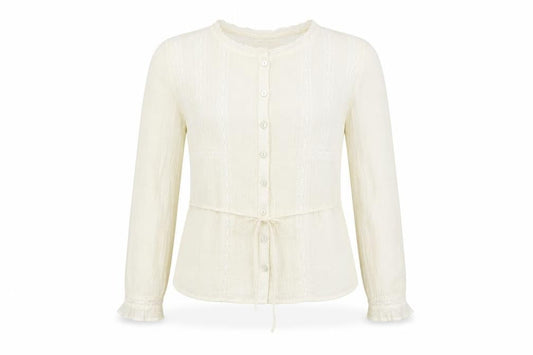 Womens UK Size XS Urban Outfitters Ivory Basic Blouse