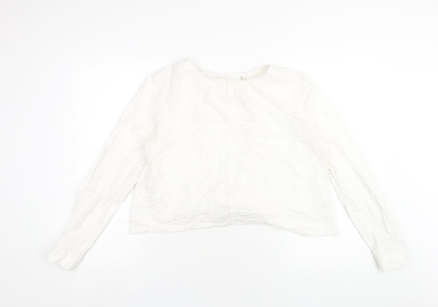 Womens UK Size 12 H&M White Basic T-Shirt