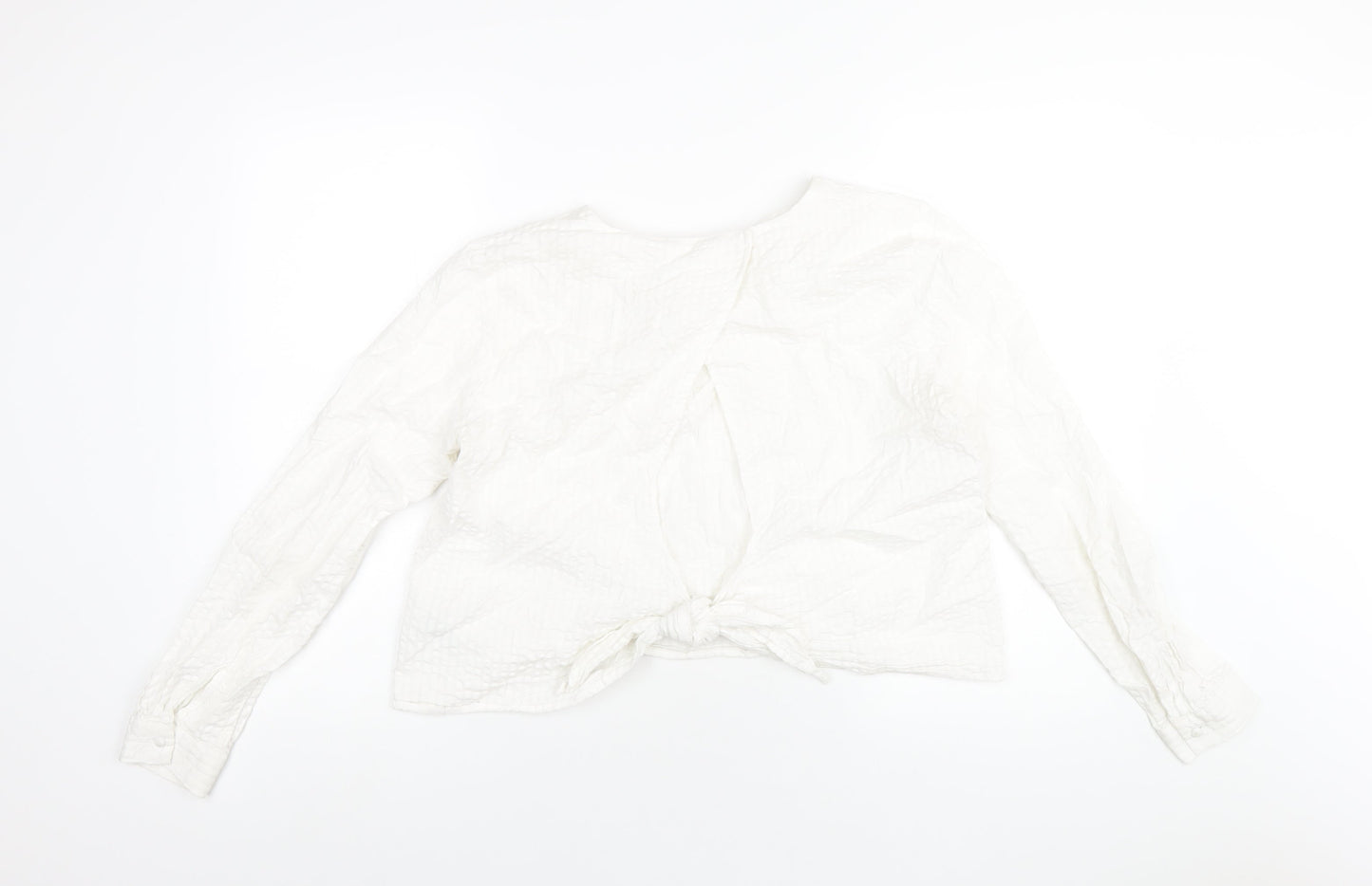 Womens UK Size 12 H&M White Basic T-Shirt