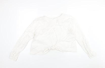 Womens UK Size 12 H&M White Basic T-Shirt