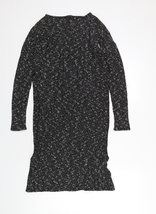 Womens UK Size 10 River Island Black Basic T-Shirt