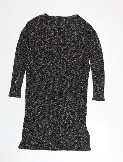 Womens UK Size 10 River Island Black Basic T-Shirt