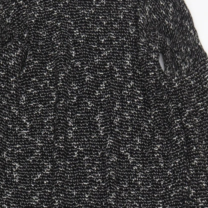 Womens UK Size 10 River Island Black Basic T-Shirt