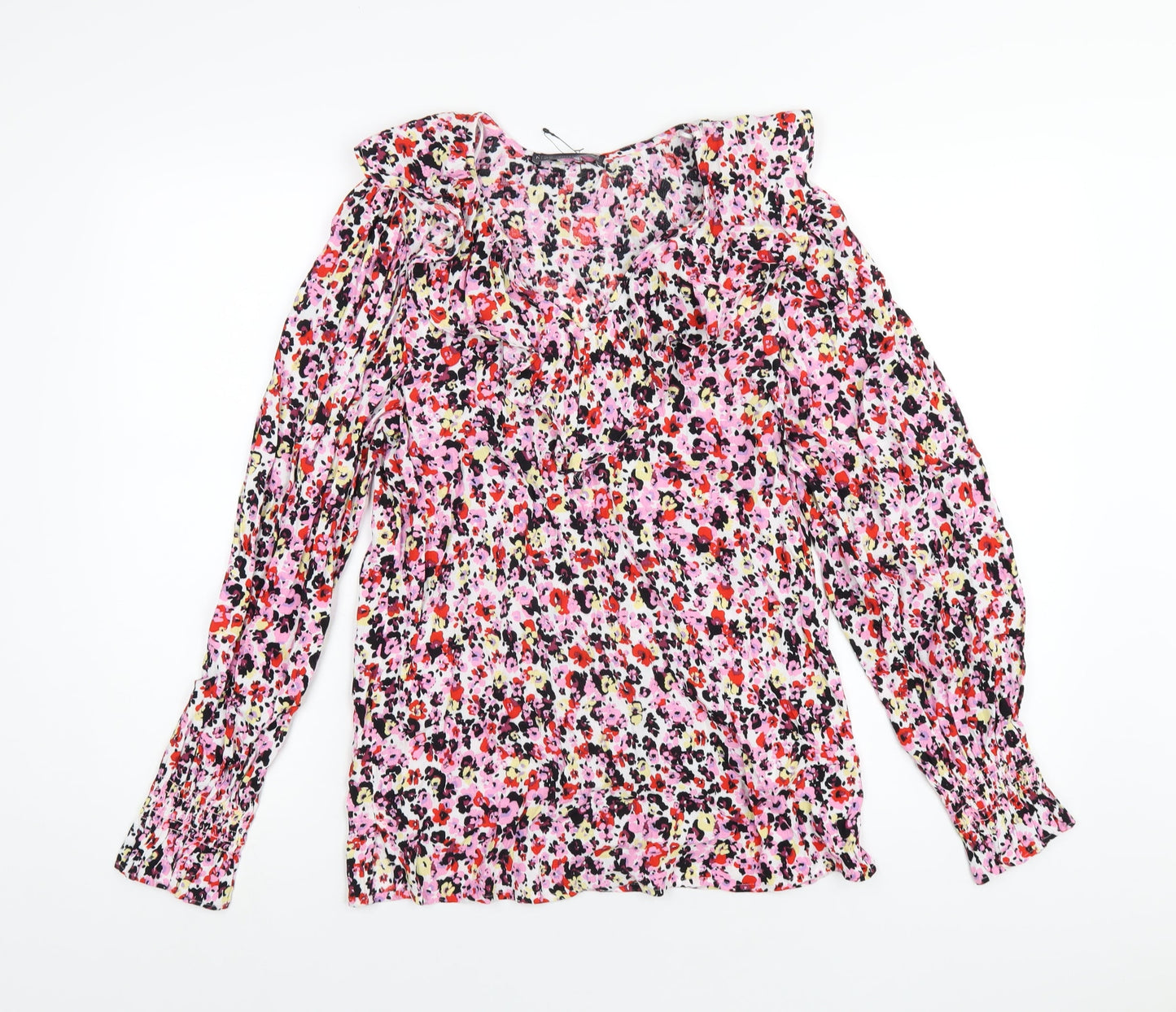 Womens UK Size 6 Marks and Spencer Multicoloured Basic Blouse