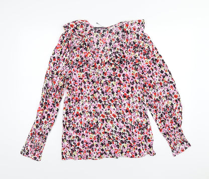 Womens UK Size 6 Marks and Spencer Multicoloured Basic Blouse