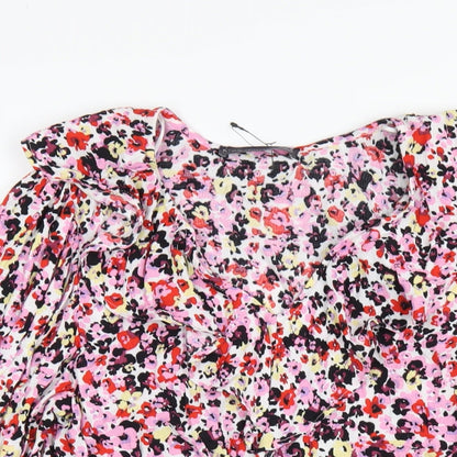 Womens UK Size 6 Marks and Spencer Multicoloured Basic Blouse