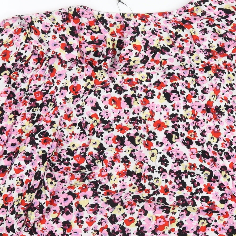 Womens UK Size 6 Marks and Spencer Multicoloured Basic Blouse