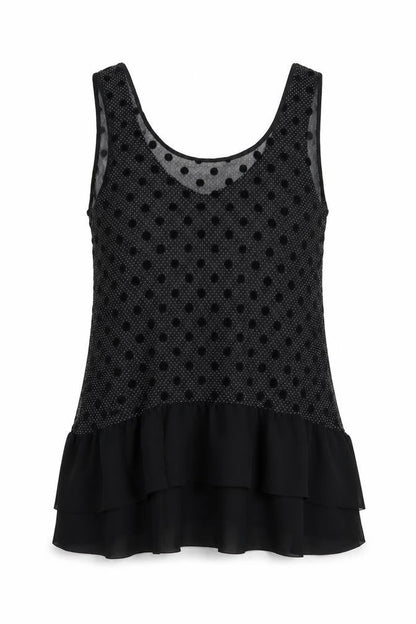 Womens UK Size 12 Miss Selfridge Black Basic Tank
