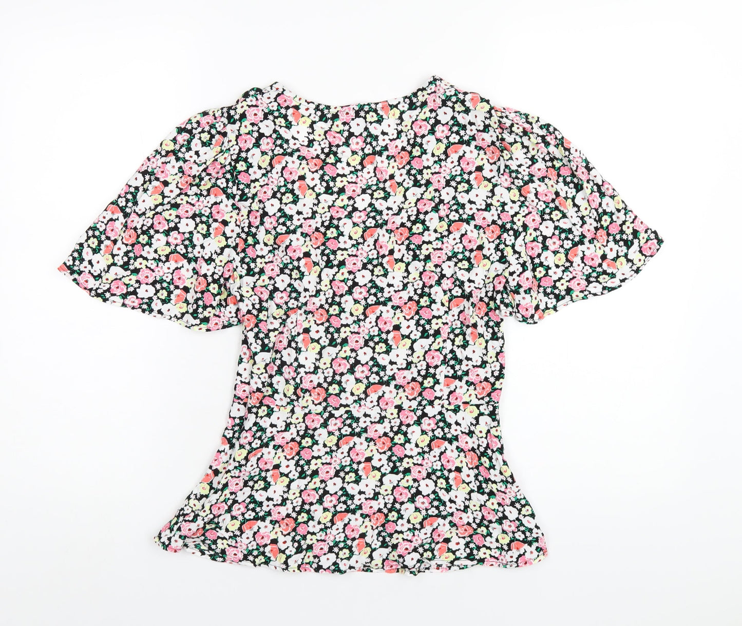Womens UK Size 6 Marks and Spencer Multicoloured Basic Blouse