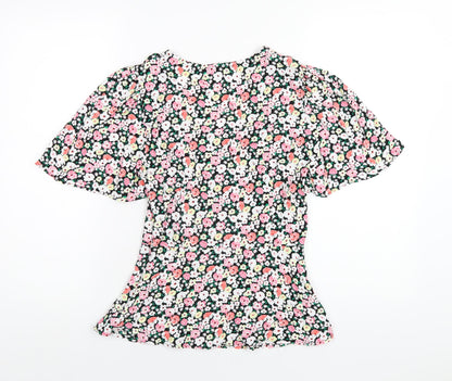 Womens UK Size 6 Marks and Spencer Multicoloured Basic Blouse