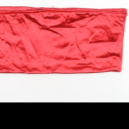 Womens UK Size 14 Topshop Red Cropped T-Shirt